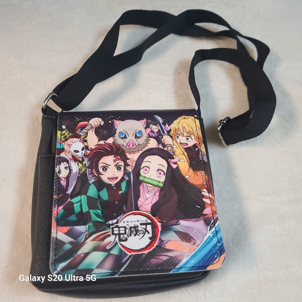 Anime Crossbody Bag - Black